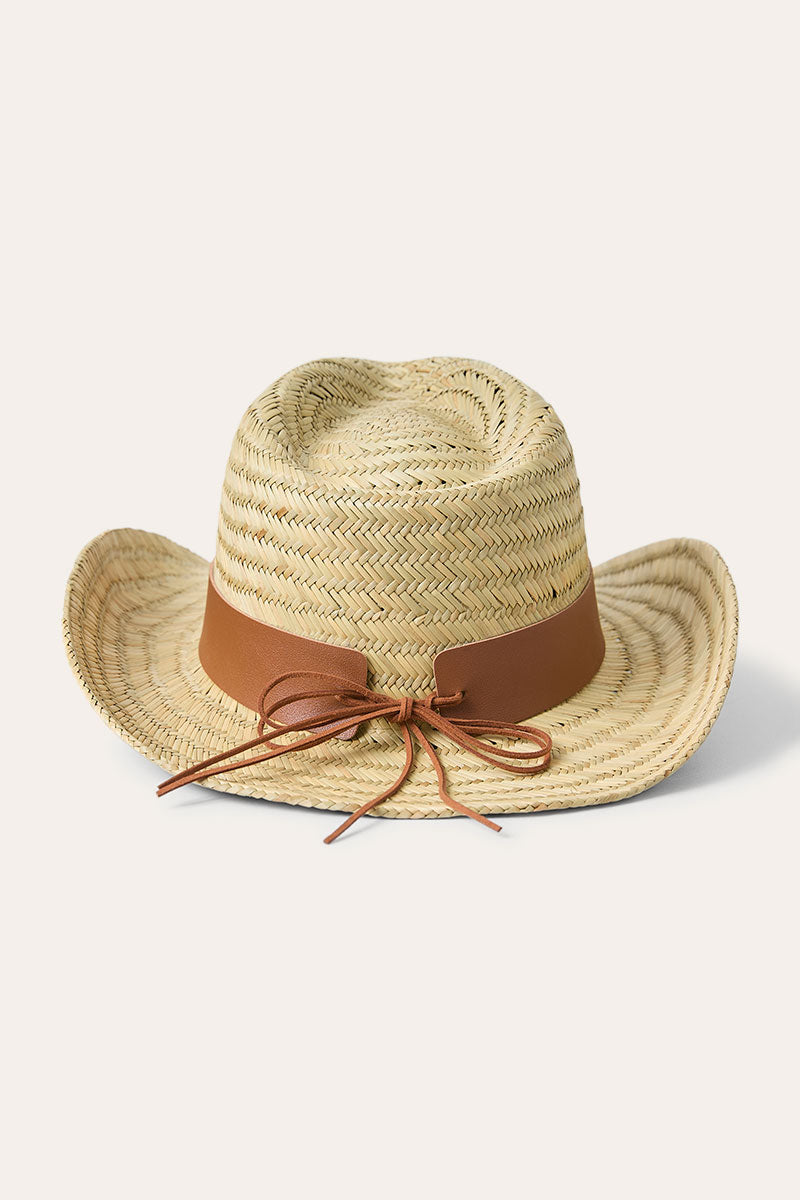 Ringers Western Sweetgrass Festival Straw Cowboy Hat - Back