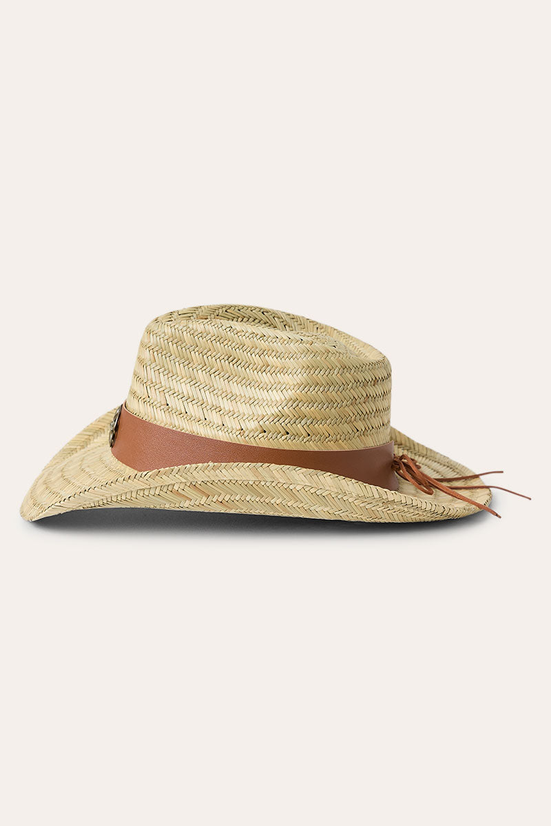 Ringers Western Sweetgrass Festival Straw Cowboy Hat - Side