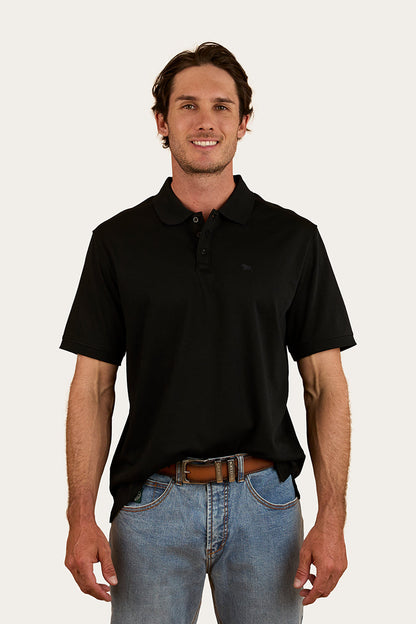Ringers Western Tech Mens Polo - Black