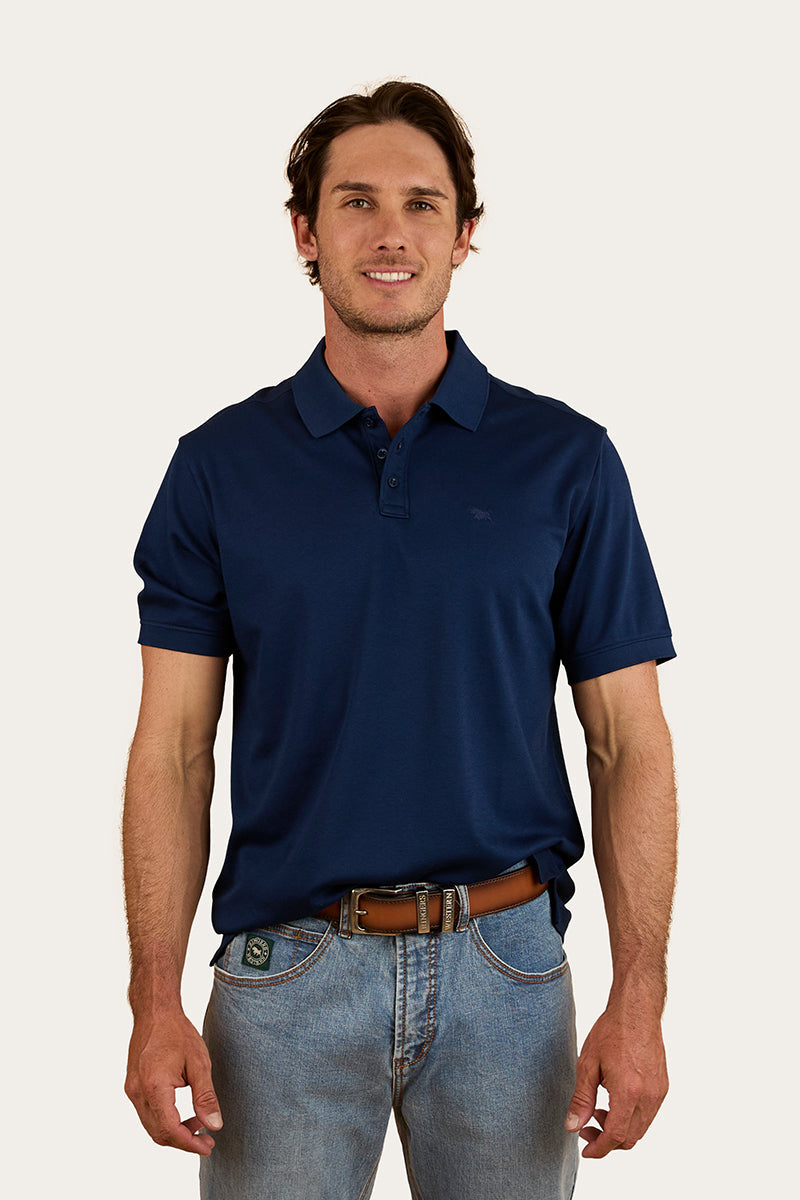 Ringers Western Tech Mens Polo - Navy
