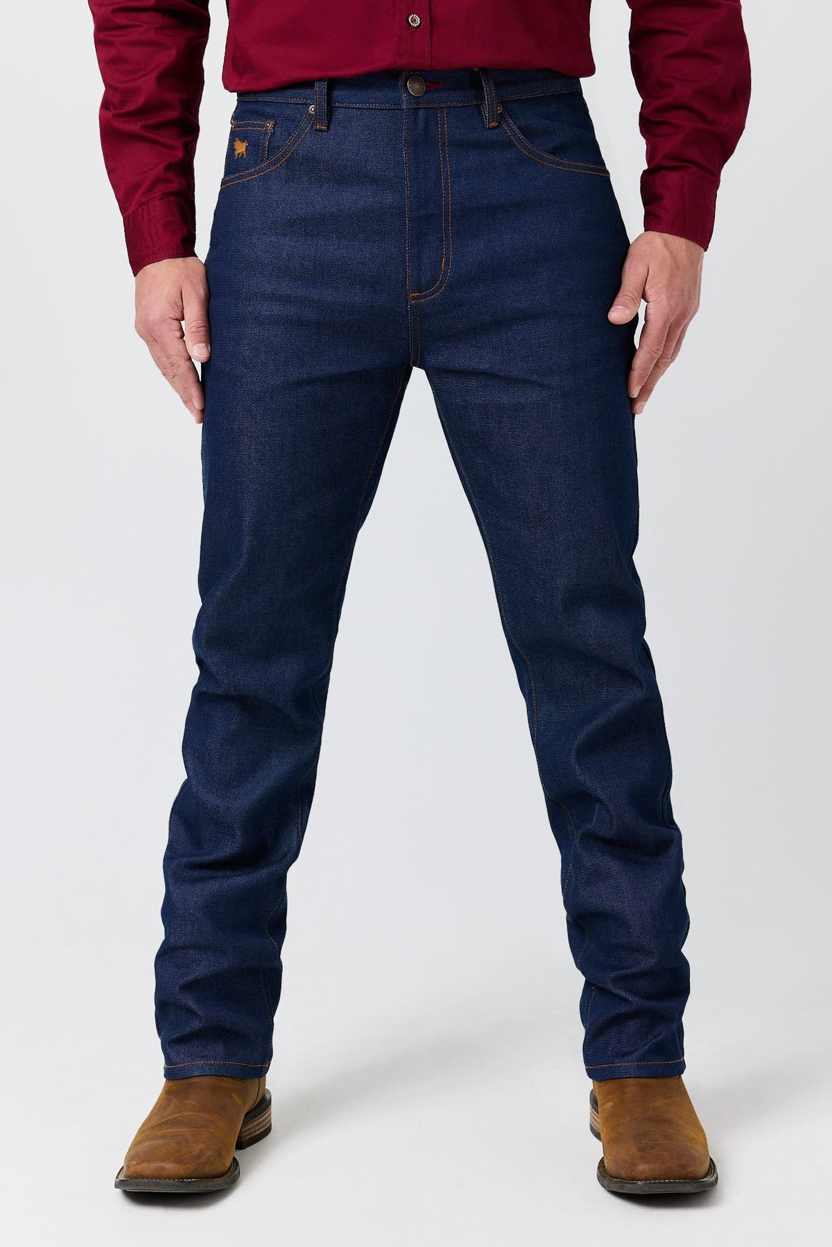 Ringers Western Throw Hands Mens Rigid Slim Cowboy Cut Jean
