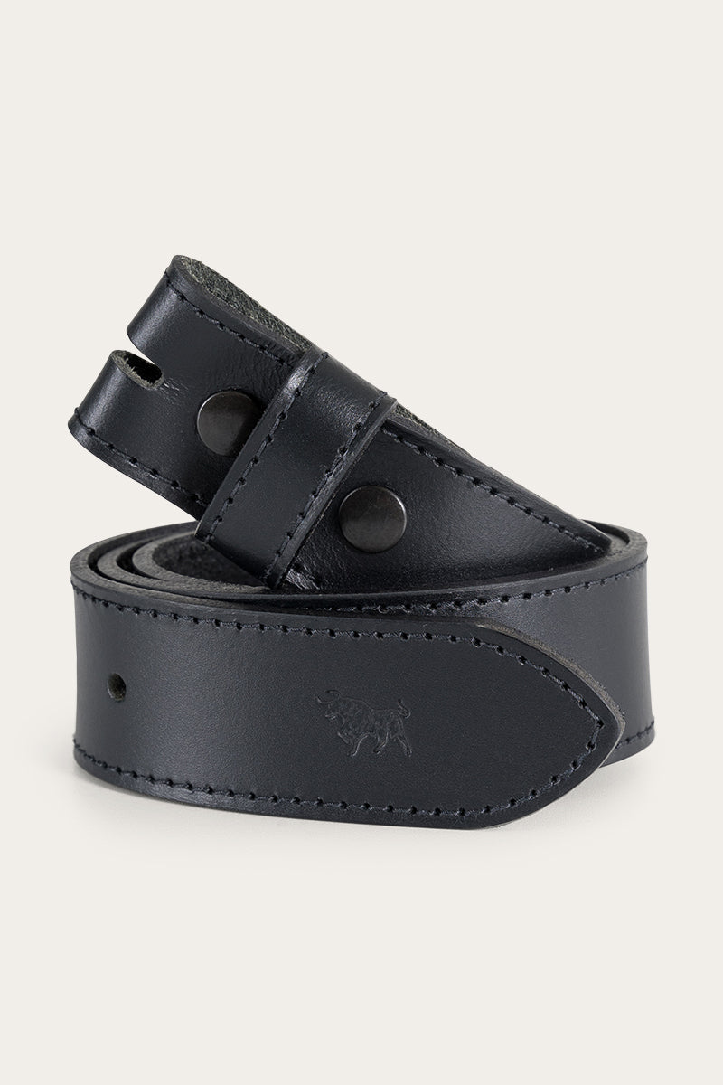 Ringers Western Tibbs Leather Belt Strap - Black