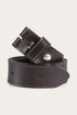 Ringers Western Tibbs Leather Belt Strap - Dark Chocolate