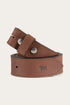 Ringers Western Tibbs Leather Belt Strap - Walnut