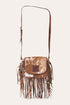 Ringers Western Toro Tassle Saddle Bag - Cognac Brown Front
