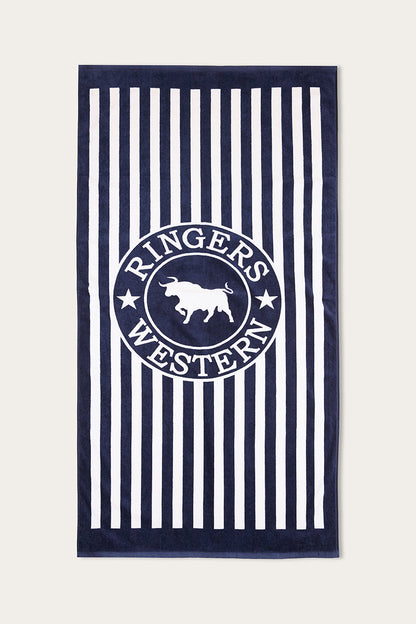 Ringers Western Towel - Striped Navy