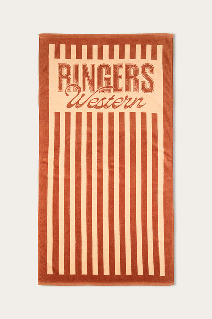 Ringers Western Towel - Striped Tan