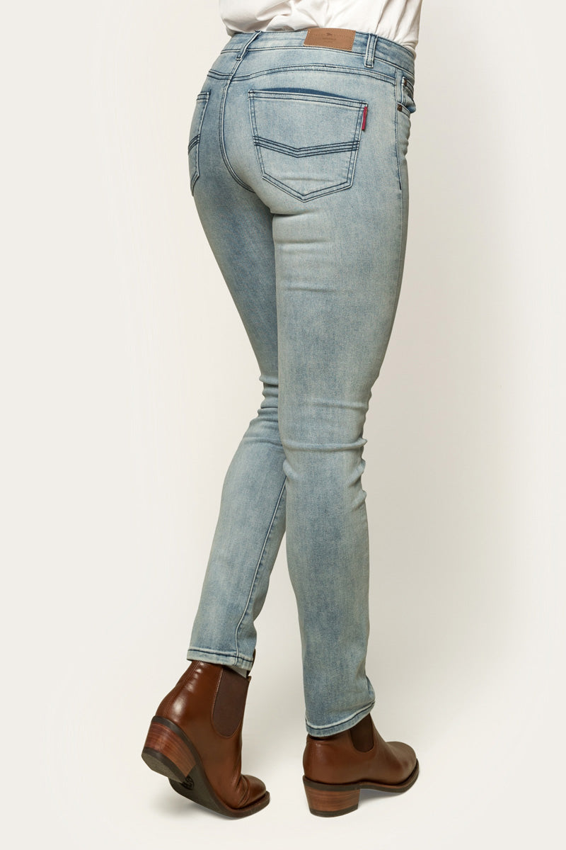 Ringers Western Victoria Womens Mid-Rise Straight Leg Jeans - 7