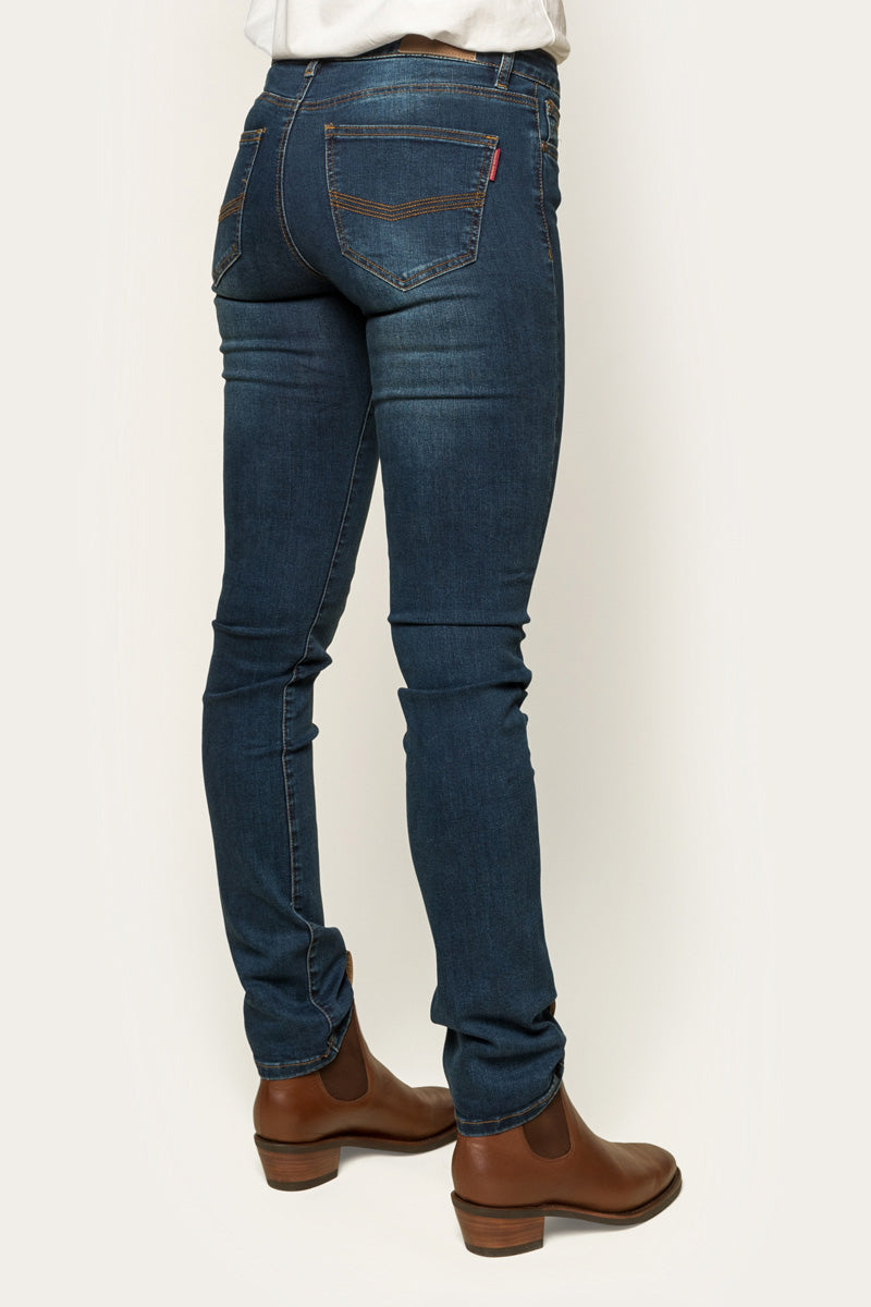 Ringers Western Victoria Womens Mid-Rise Straight Leg Jeans - 4