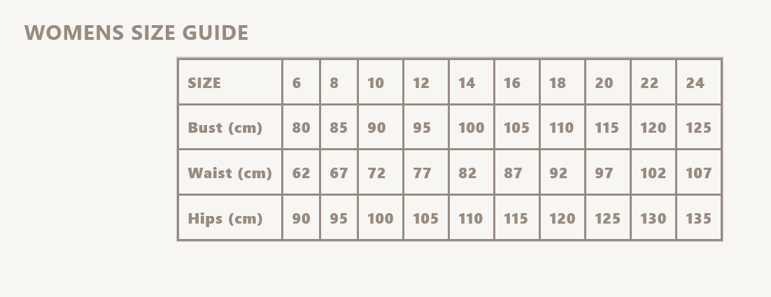 Ringers Western Womens Size Chart