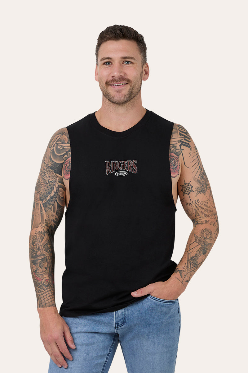 Ringers Western Western Outrider Mens Muscle Tank - Black