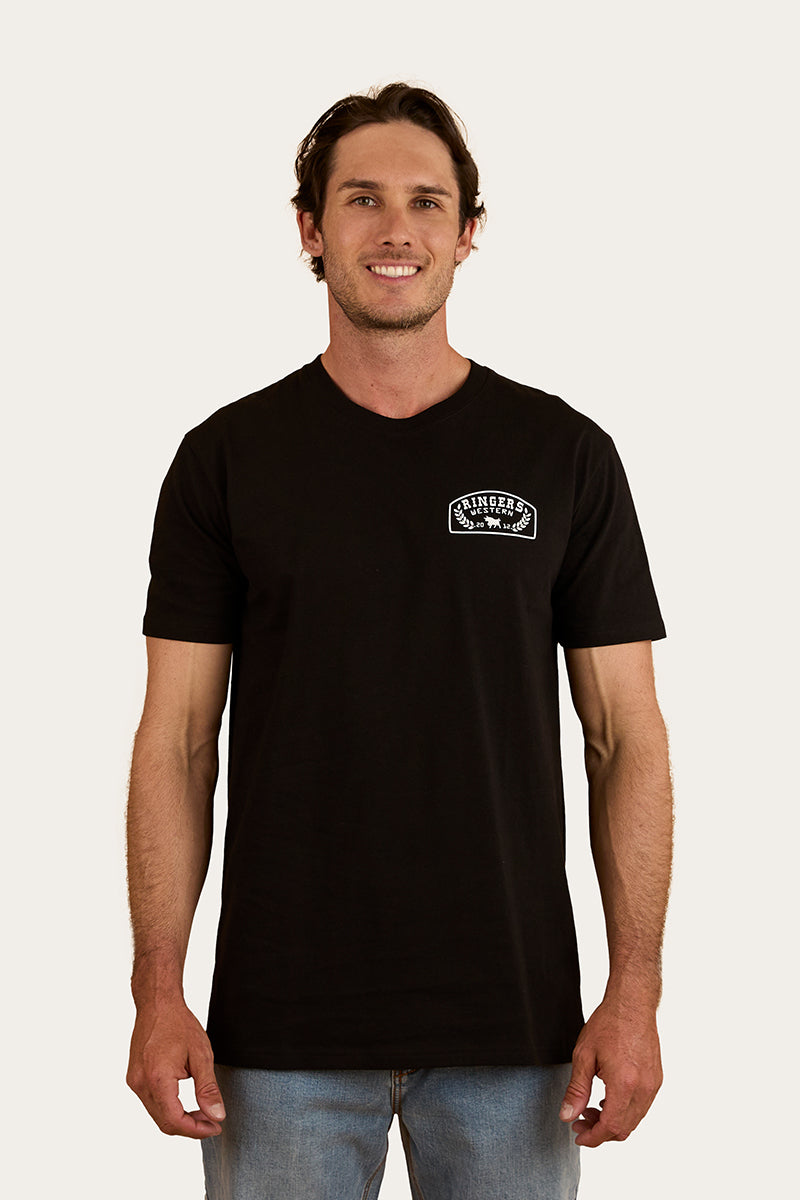 Ringers Western Wheatbelt Mens Stock Fit T-Shirt - Black White