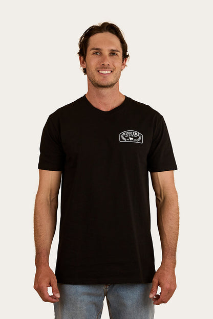 Ringers Western Wheatbelt Mens Stock Fit T-Shirt - Black White