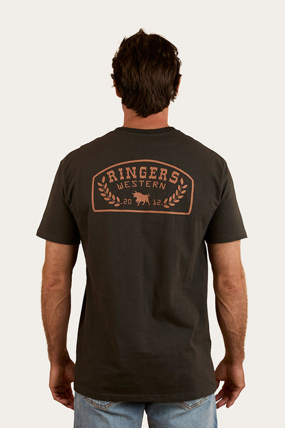Ringers Western Wheatbelt Mens Stock Fit T-Shirt - Charcoal Copper