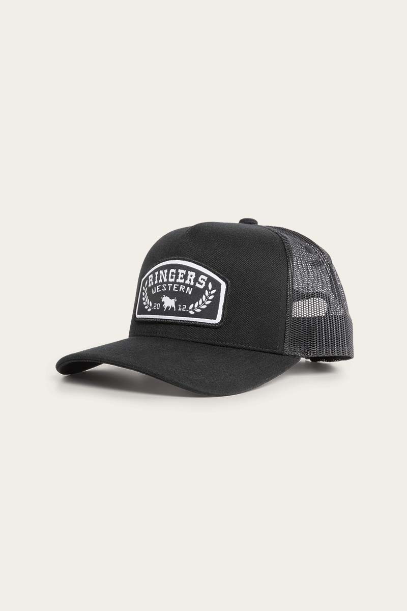 Ringers Western Wheatbelt Wool Trucker Cap - Black