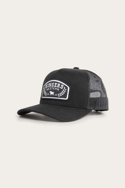 Ringers Western Wheatbelt Wool Trucker Cap - Black