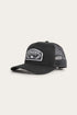 Ringers Western Wheatbelt Wool Trucker Cap - Black