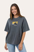 Ringers Western Who Gives A Buck Womens Oversized T-Shirt - Front