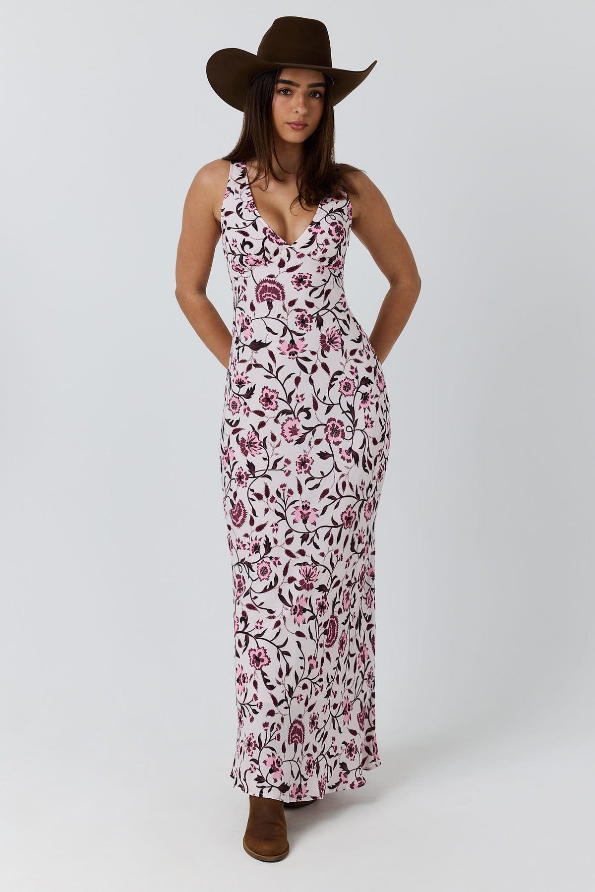 Ringers Western Wild At Heart Womens Maxi Dress - Pink