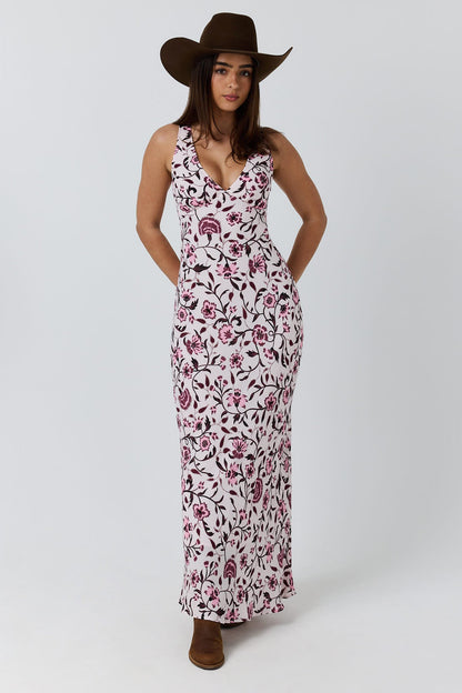 Ringers Western Wild At Heart Womens Maxi Dress - Pink