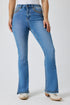 Ringers Western Womens Penny Rodeo Festival High Rise Bootleg Jean - Mid Blue