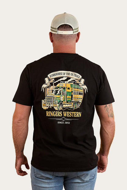 Ringers Western Workhorse Mens Loose Fit T-Shirt - Black