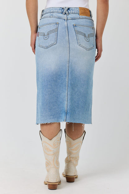 Ringers Western Zarah Womens Mid Rise Midi Skirt - Back