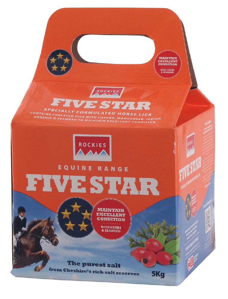 Rockies 5 Star Horse Lick 5kg