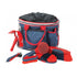 Roma Deluxe Grooming Bag 6 Piece - Navy Red