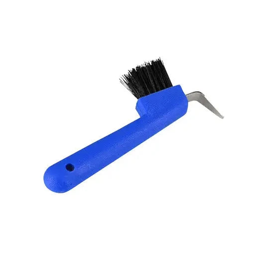 Roma Deluxe Hoof Pick With Brush - Blue