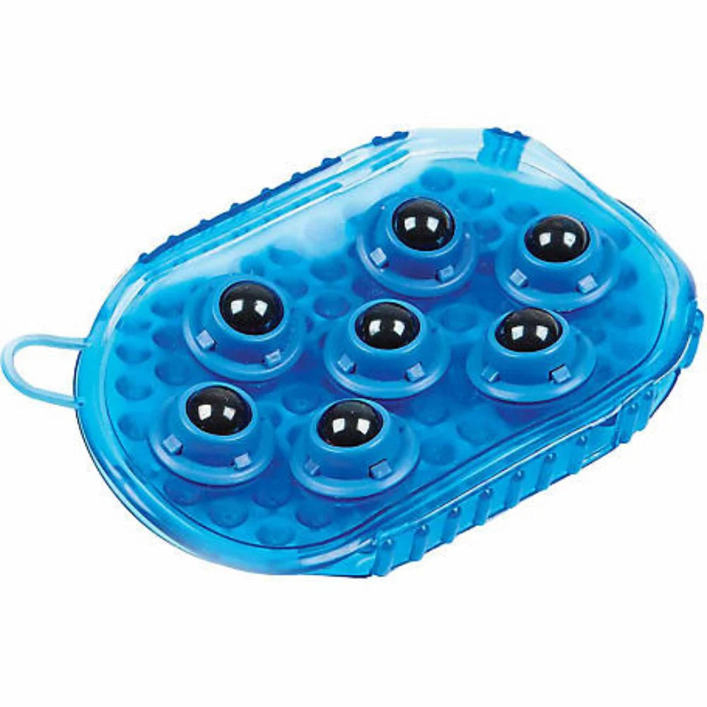 Roma Rubber Massage Mitt - Blue