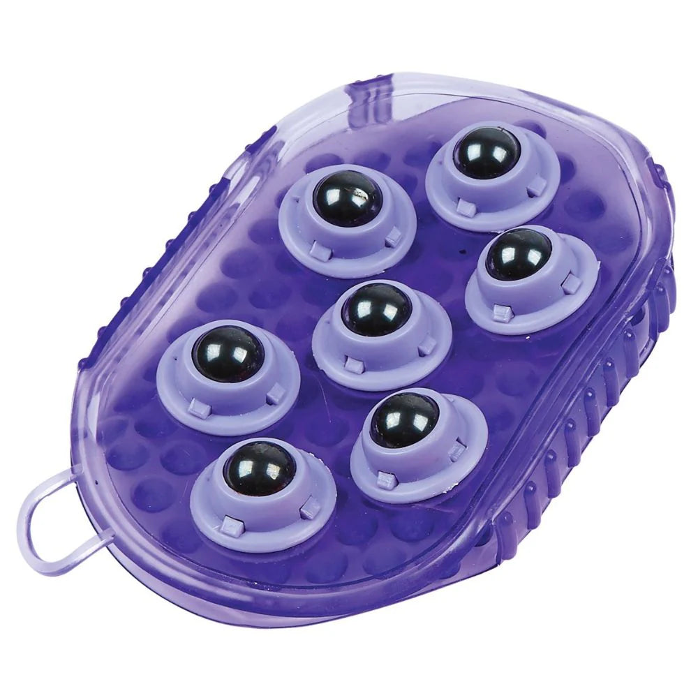 Roma Rubber Massage Mitt - Purple