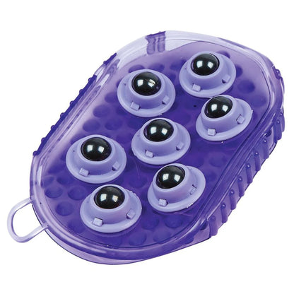 Roma Rubber Massage Mitt - Purple