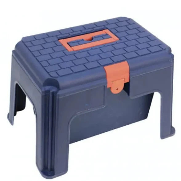 Roma Step Up Grooming Box - Navy Red