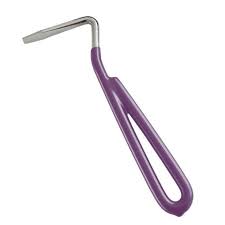 Roma Vinyl Handle Hoof Pick - Purple