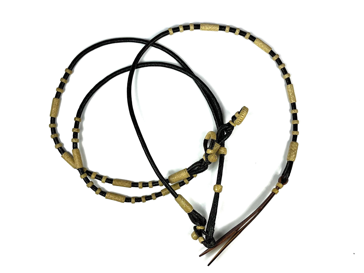 Ezy Ride Rommel Reins Leather with Rawhide Plaited