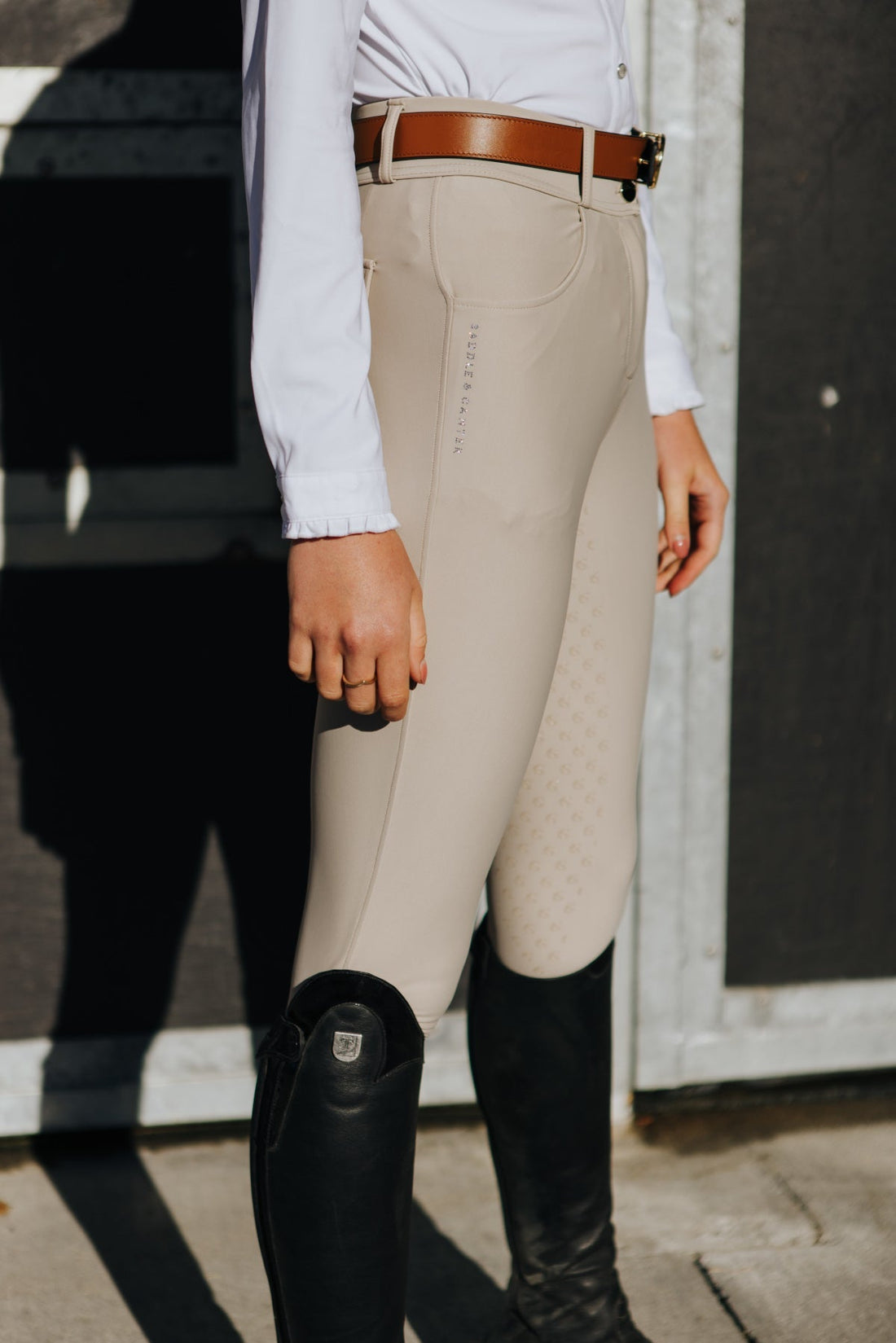 Saddle &amp; Canter Chiara Show Breeches - Tan