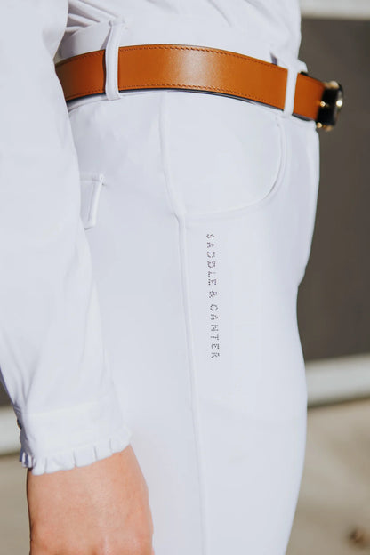 Saddle &amp; Canter Chiara Show Breeches - White - 2