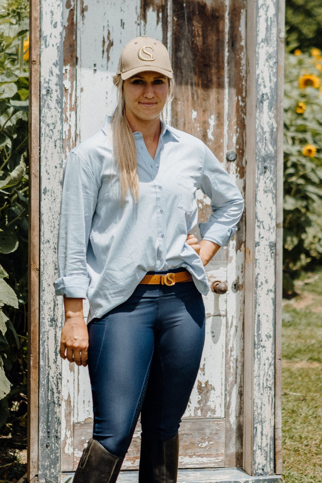 Saddle &amp; Canter Linen Shirt - Blue