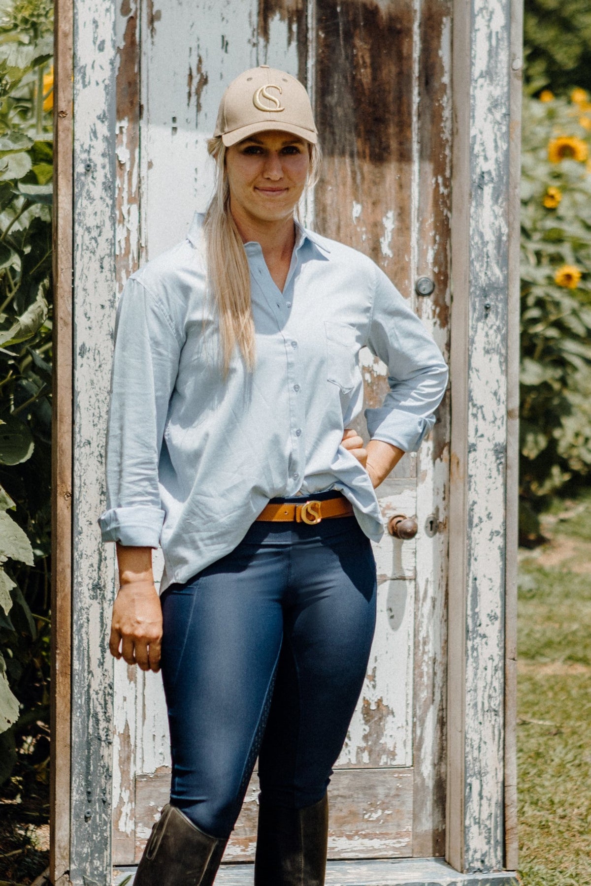 Saddle &amp; Canter Linen Shirt - Blue