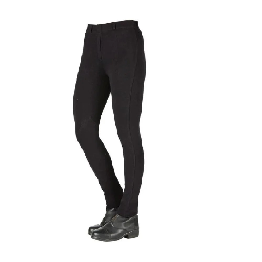 Saxon Childs Cotton Pull On Jodhpurs II - Black