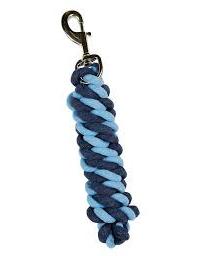 Saxon Cotton Brass Snap Lead - Navy Light Blue