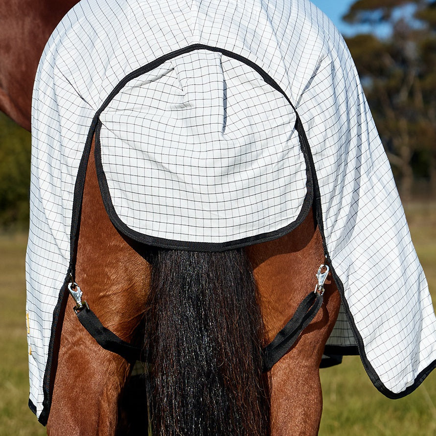 Saxon Kool Coat Classic Lite Standard Neck - White Black Tail
