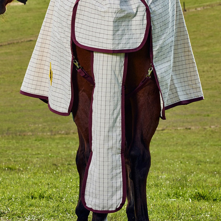 Saxon Kool Coat Cotton Tail Bag - White Burgundy