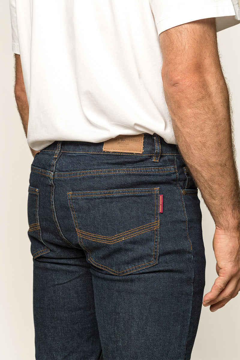 Ringers Western Burke Mens Tapered Slim Leg Jeans