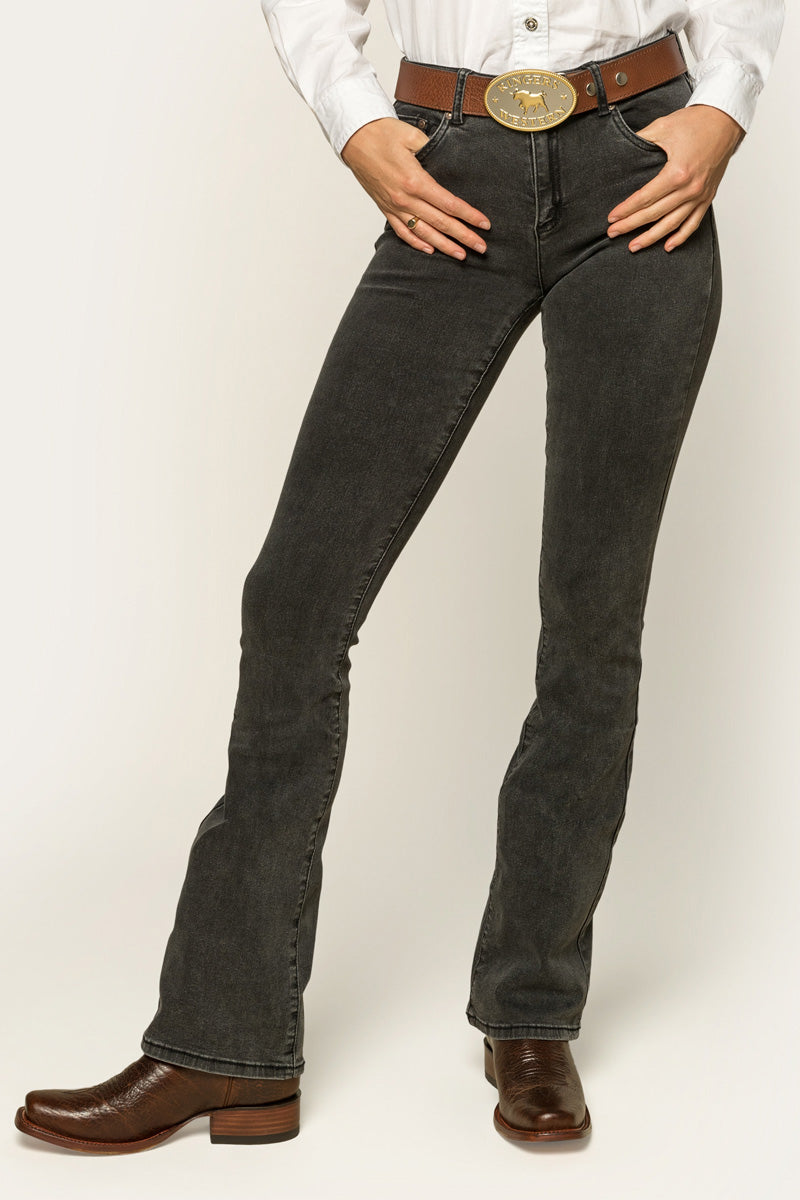 Ringers Western Katherine Cowgirl Womens Mid-Rise Bootleg Jeans