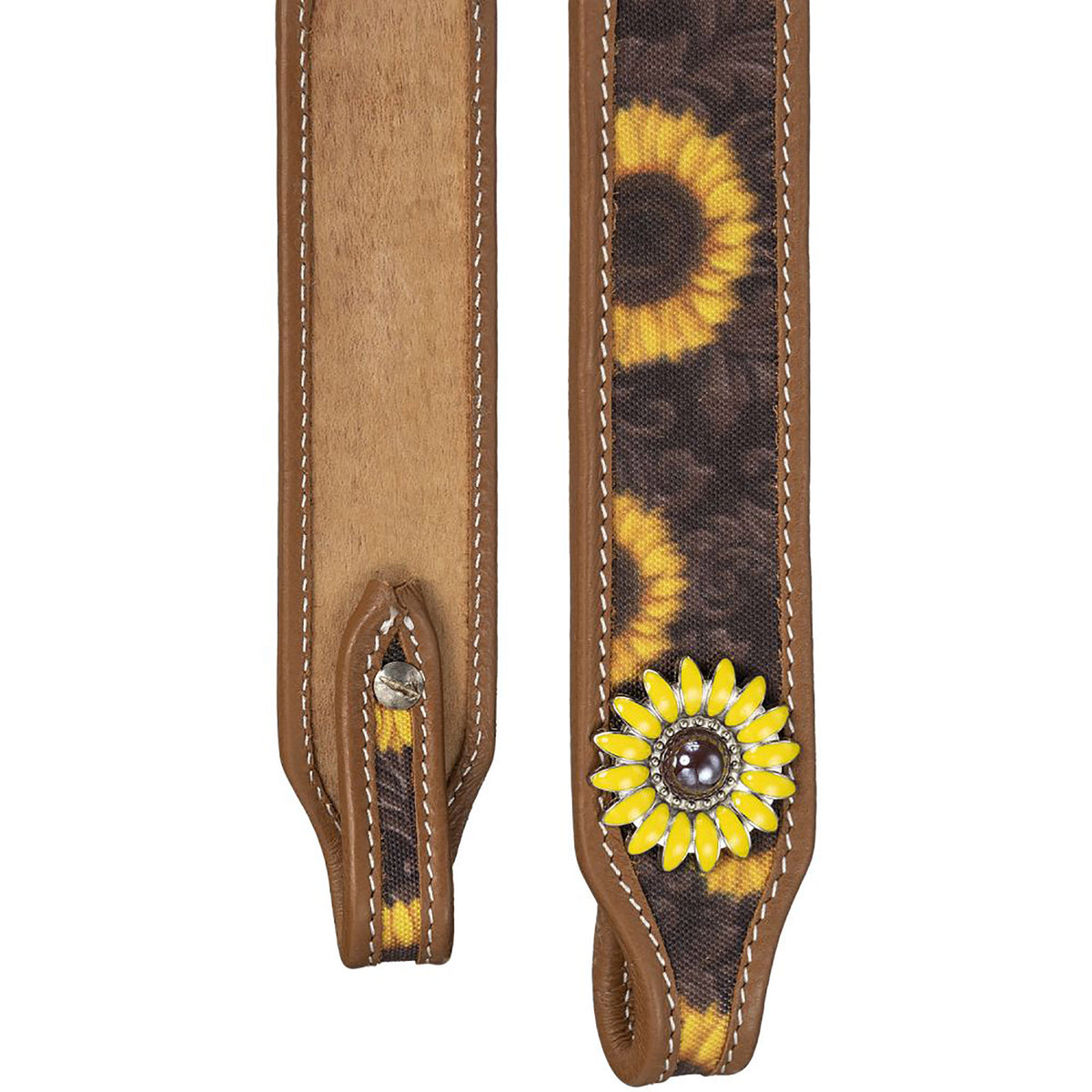 Silver Royal Sunflower Browband Headstall - 2