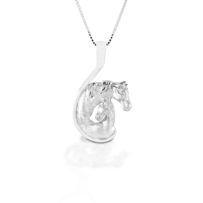 Kelly Herd Necklace Mare &amp; Foal Head