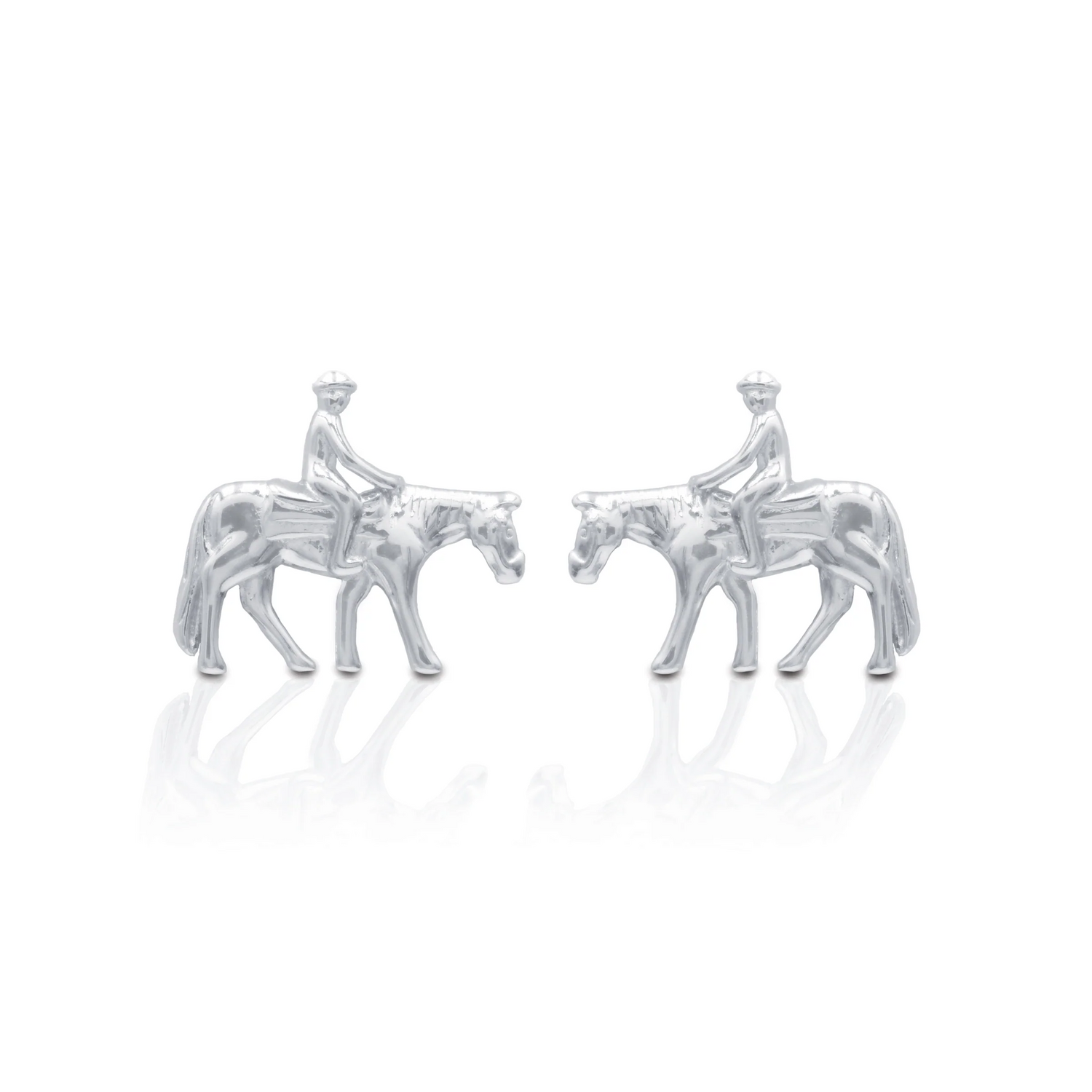 Kelly Herd Earrings Western Pleasure Horse with Rider