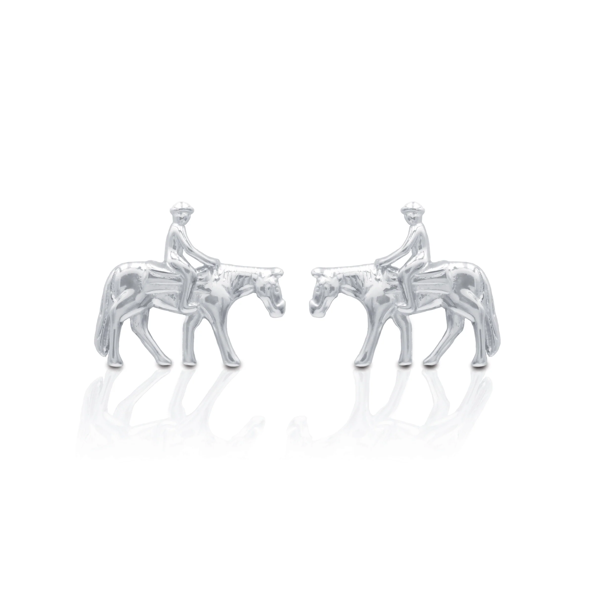 Kelly Herd Earrings Western Pleasure Horse with Rider